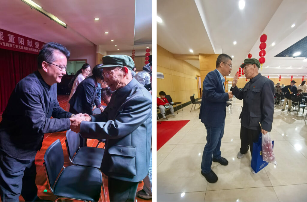 支部聯(lián)動先鋒行 情暖重陽獻愛心 | 科信聯(lián)合黨支部攜手寶韻第三黨支部共赴頤樂園敬老慰問